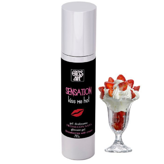 EROS-ART - SENSATION LUBRIFIANT NATUREL FRAISES AVEC CRÈME 50 ML