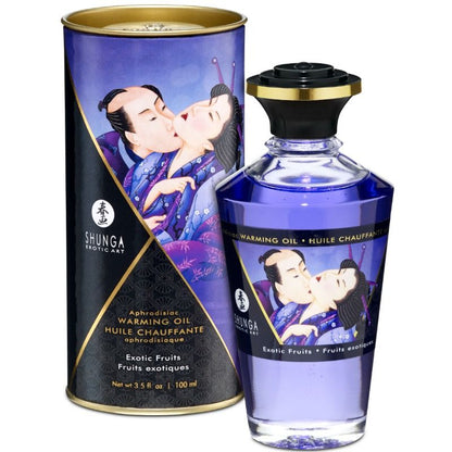 SHUNGA - HUILE DE MASSAGE À EFFET CHALEUREUX SAVEUR FRUITS EXOTIQUES 100 ML