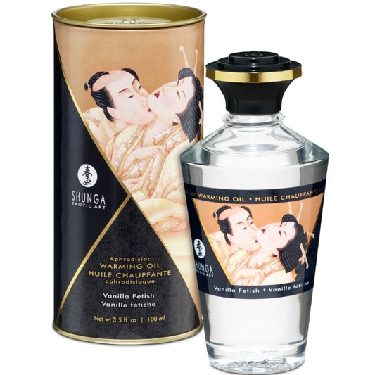 SHUNGA - HUILE DE MASSAGE EFFET CHALEUR SAVEUR VANILLE 100 ML