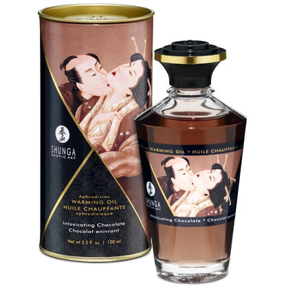 SHUNGA - HUILE DE MASSAGE EFFET CHALEUR SAVEUR CHOCOLAT INTENSE 100 ML