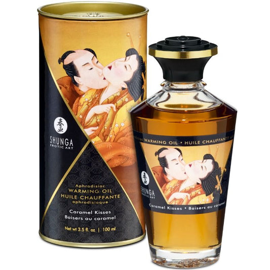 SHUNGA - HUILE DE MASSAGE EFFET CHALEUR SAVEUR CARAMEL 100 ML