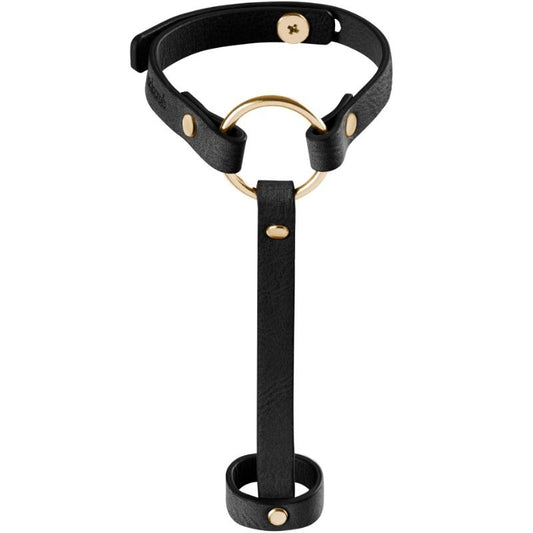 BIJOUX - BRACELET / HARNAIS À MAIN LABYRINTHE INDISCRETS NOIR