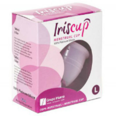 IRISCUP - GRANDE COUPE MENSTRUELLE ROSE + SACHET DE STÉRILISATION GRATUIT