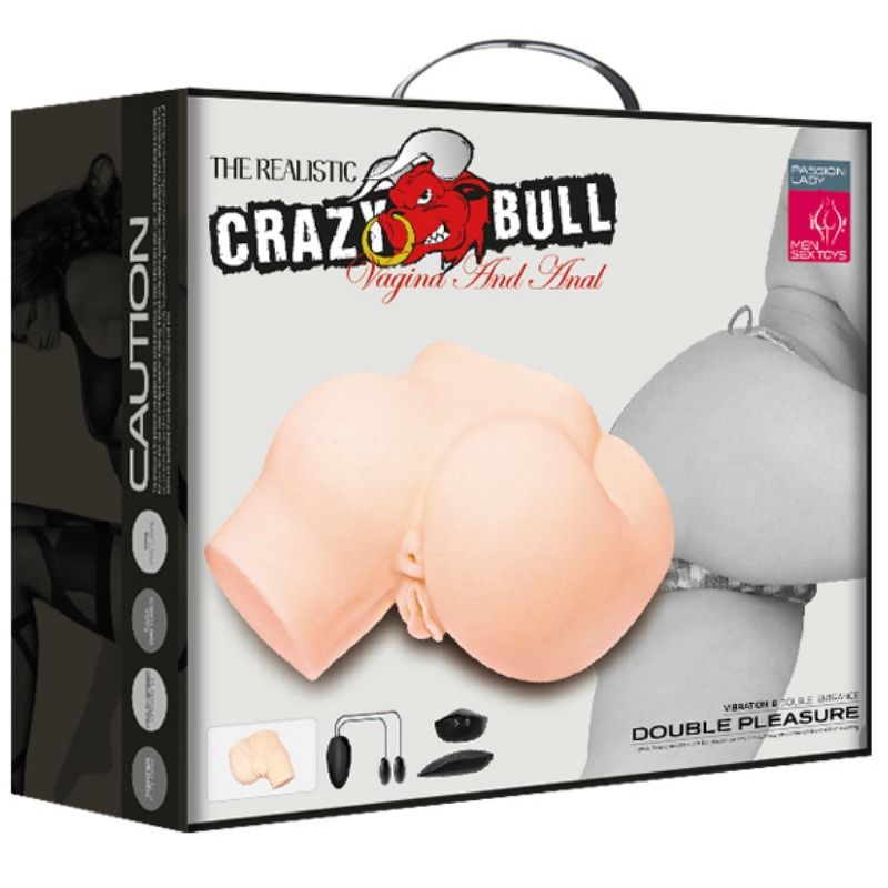 CRAZY BULL - BEURRE VAGIN ET ANUS RÉALISTE AVEC VIBRATION