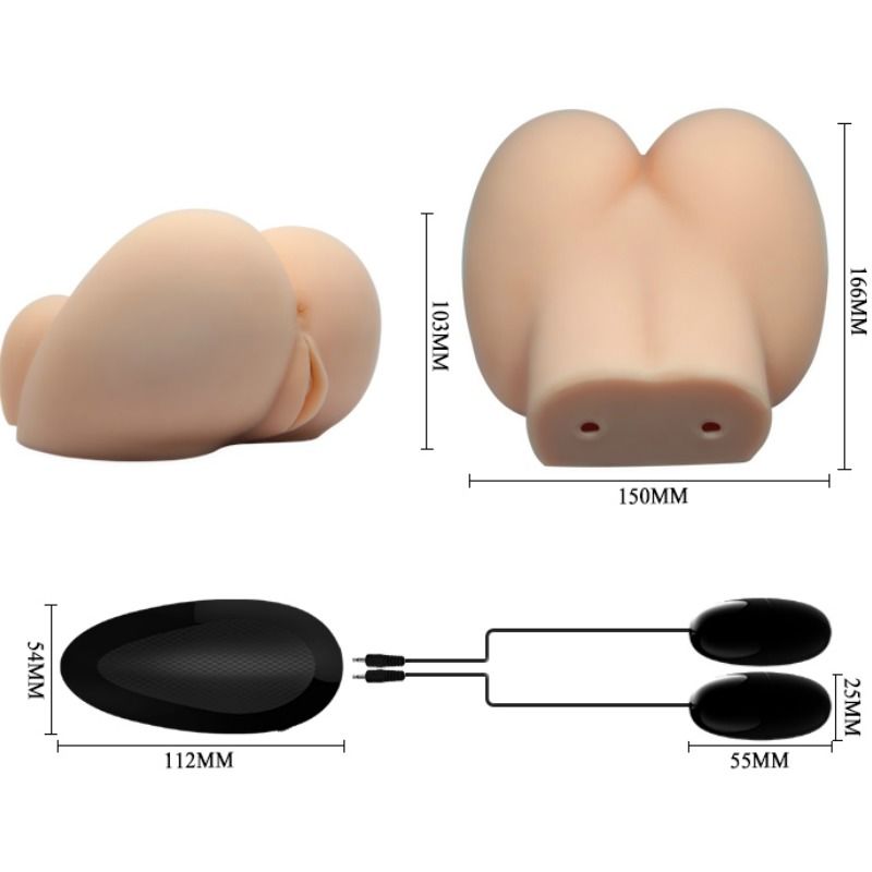 CRAZY BULL - VAGIN ET ANUS RÉALISTES AVEC VIBRATION POSITION 6