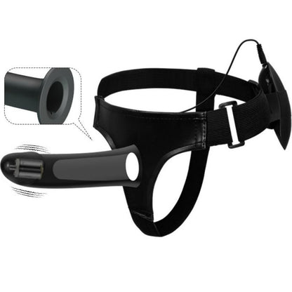 PRETTY LOVE - VITO STRAP ON AVEC GODE CREUX ET VIBRATION 17,3 CM