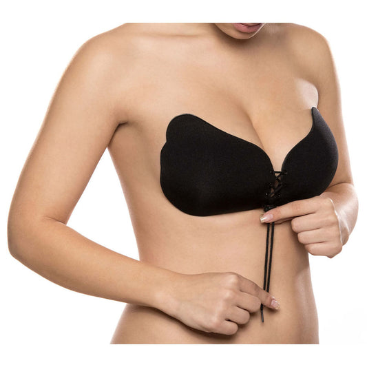 BYE-BRA - LACE-IT PUSH-UP ENHANCER NOIR BONNET B