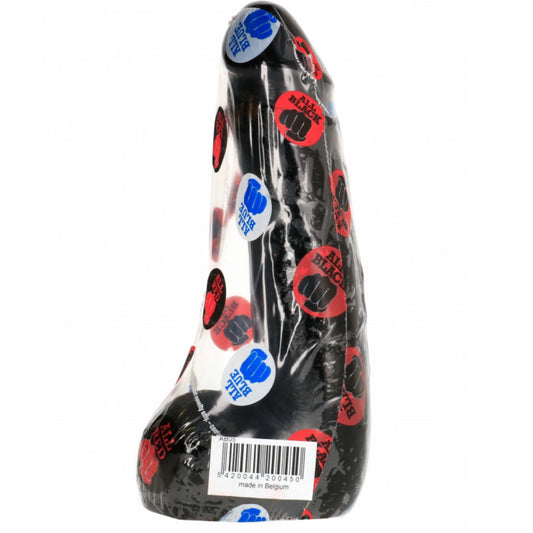ALL BLACK - GODE RÉALISTE NOIR SOUPLE 20 CM