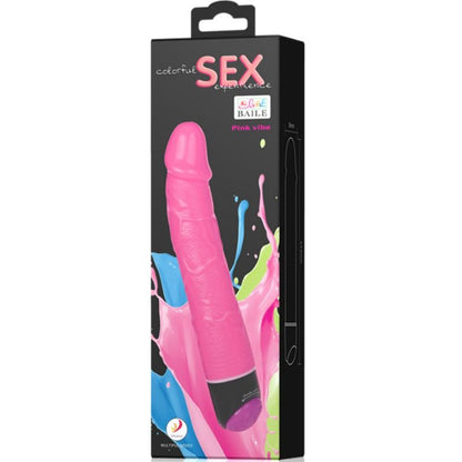 DANCE - VIBRATEUR RÉALISTE COLORÉ SEXUEL ROSE 23 CM