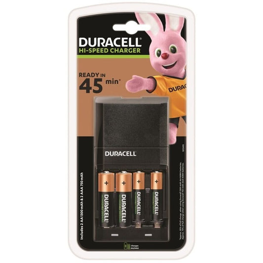 DURACELL - 45-MIN FAST CHARGER + 2xAA 1700mAh + 2xAAA 750mAh