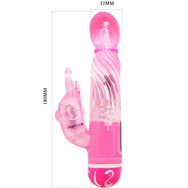BAILE - VIBRATEUR ROSE MULTI-VITESSES AVEC STIMULATEUR
