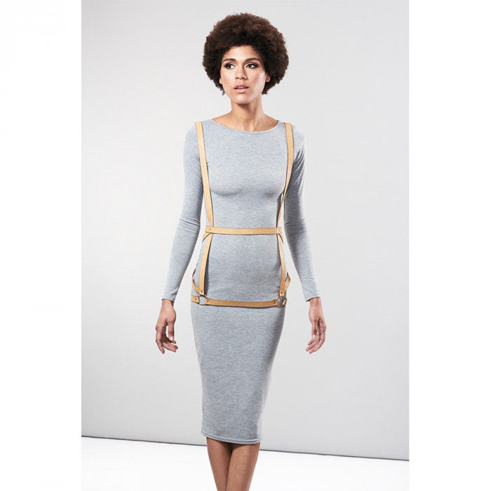BIJOUX - INDISCRETS MAZE HARNAIS ROBE MANNEQUIN MARRON