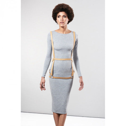 BIJOUX - INDISCRETS MAZE HARNAIS ROBE MANNEQUIN MARRON