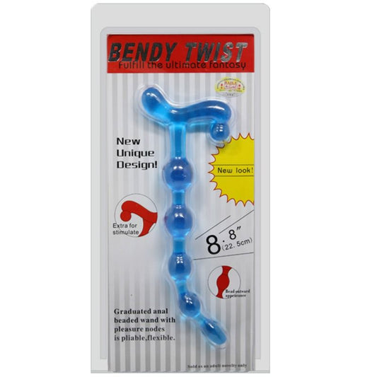 DANSE - PERLES ANALES BENDY TWIST BLEUES