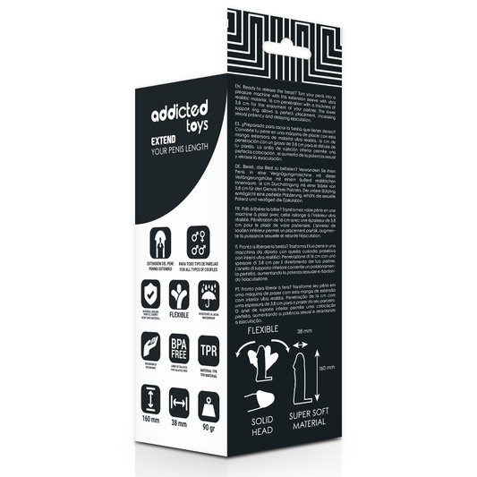 ADDICTED TOYS - EXTENSION DE PÉNIS 16 CM