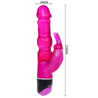 DANCE - VIBRATEUR FANTASY WAVES OF PLEASURE AVEC LAPIN LILAS 23 CM