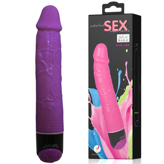 DANCE - VIBRATEUR RÉALISTE COLORÉ SEX LILAS 23 CM