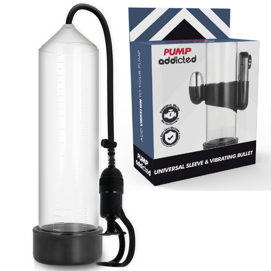 PUMP ADDICTED - POMPE À ÉREECTION TRANSPARENTE RX5 AVEC VIBRATEUR