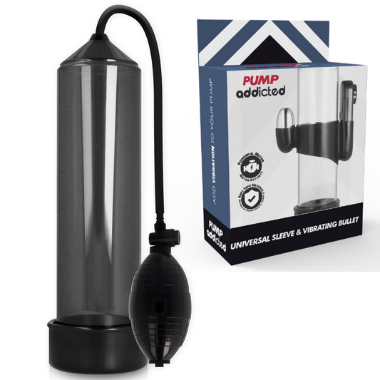 PUMP ADDICTED - POMPE À ÉREECTION NOIRE RX3 AVEC VIBRATEUR