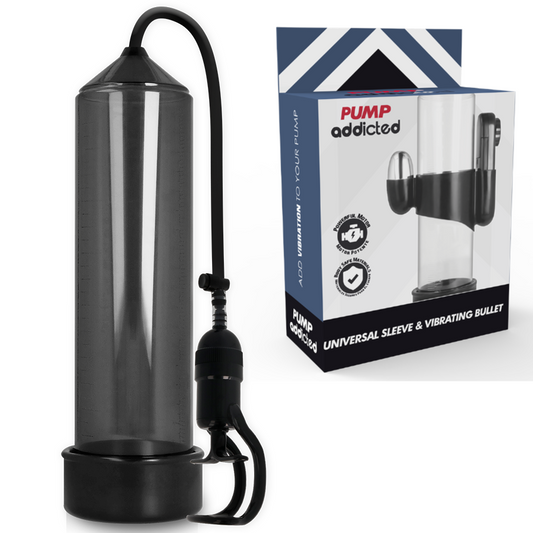 PUMP ADDICTED - POMPE À ÉREECTION NOIRE RX5 AVEC VIBRATEUR