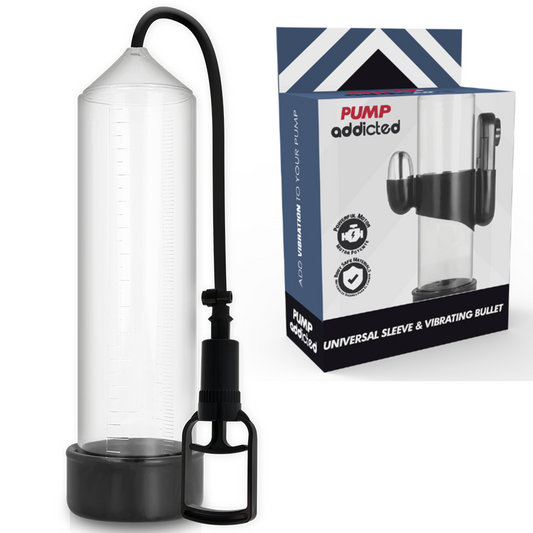 PUMP ADDICTED - POMPE À ÉREECTION TRANSPARENTE RX7 AVEC VIBRATEUR