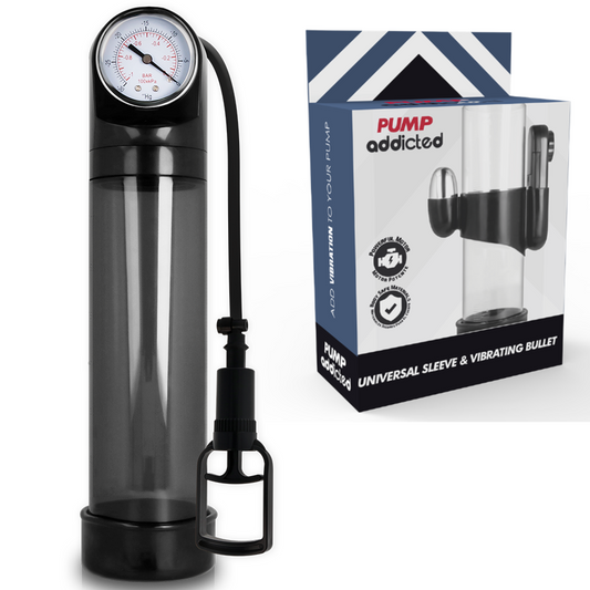 PUMP ADDICTED - POMPE À ÉREECTION NOIRE RX9 AVEC VIBRATEUR
