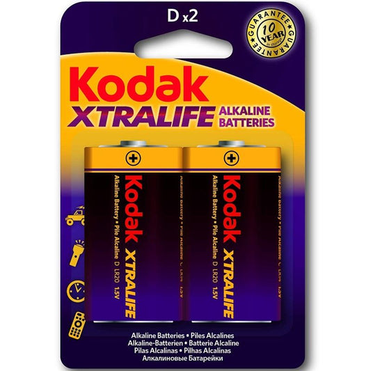 KODAK - XTRALIFE D LR20 1.5V ALKALINE BATTERIES