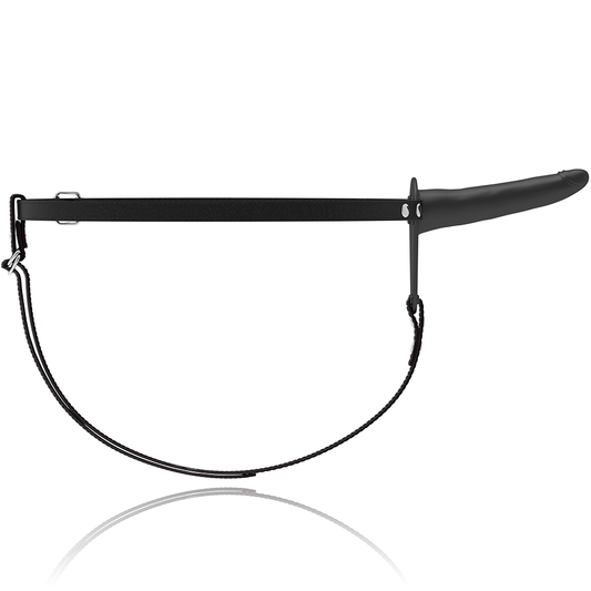 HARNAIS FÉTICHE SOUMIS - SILICONE NOIR 15 CM