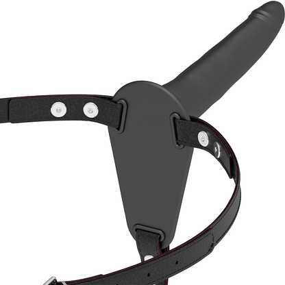 HARNAIS FÉTICHE SOUMIS - SILICONE NOIR 15 CM