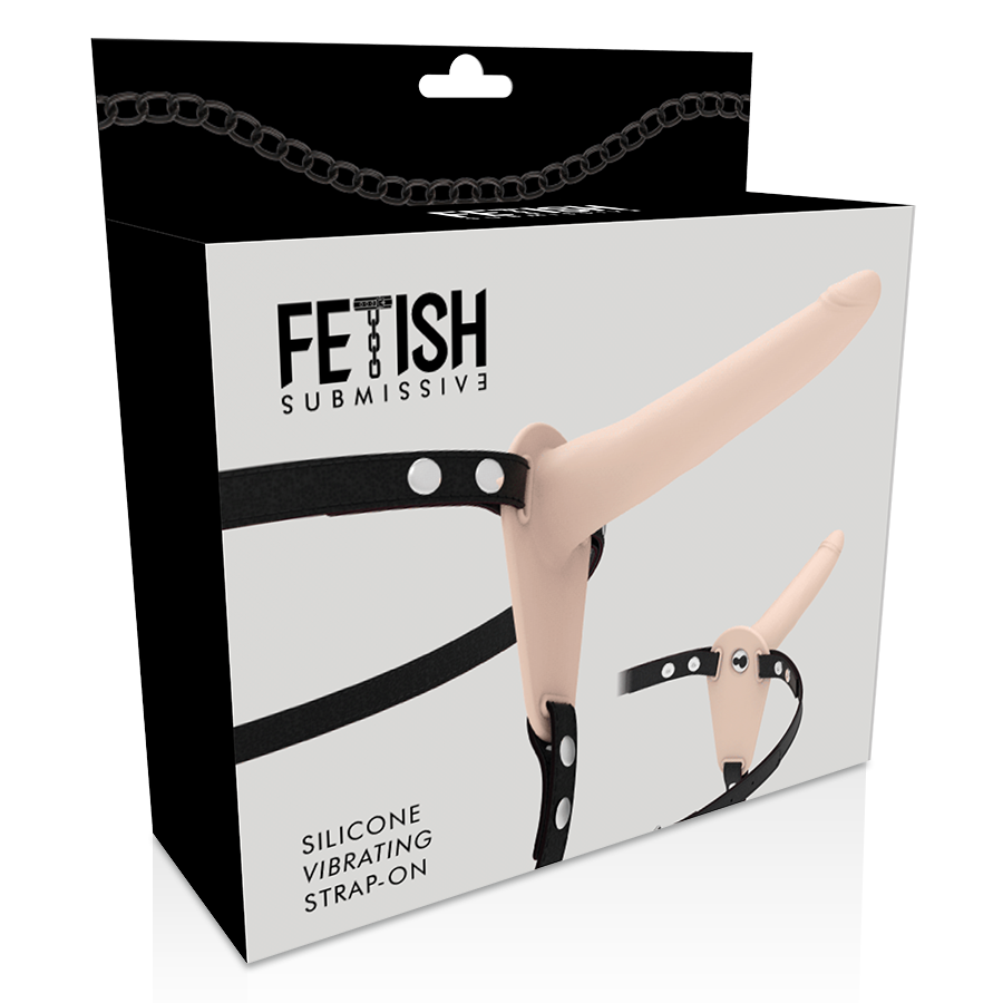 HARNAIS FÉTICHE SOUMIS - VIBRATEUR SILICONE FLESH 15 CM