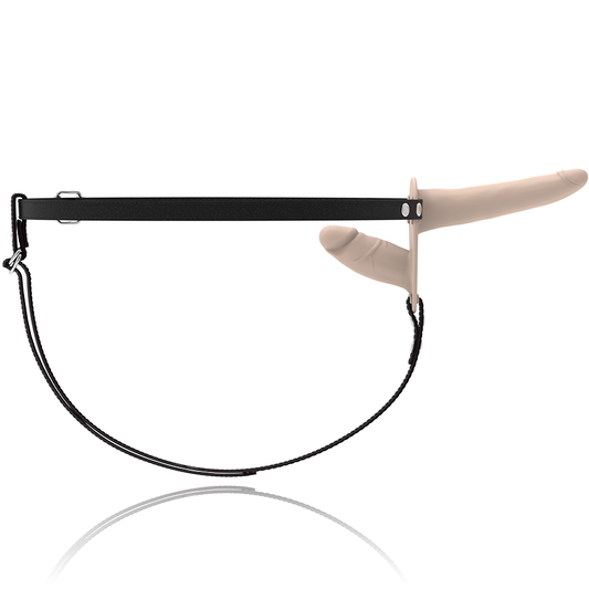 HARNAIS FÉTICHISME SOUMIS - VIBRATEUR DOUBLE PÉNÉTRATION FLESH UP