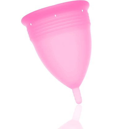 STERCUP - COUPE MENSTRUELLE ROSE EN SILICONE FDA - TAILLE L