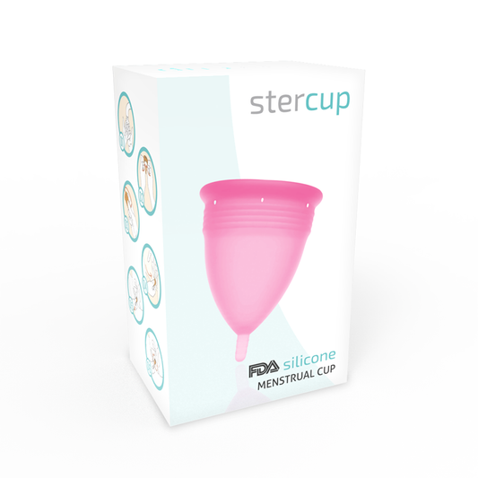 STERCUP - COUPE MENSTRUELLE ROSE EN SILICONE FDA - TAILLE L
