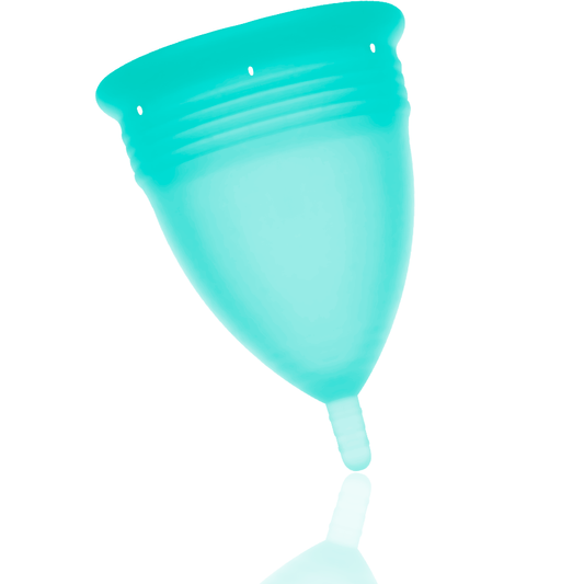 STERCUP - COUPE MENSTRUELLE EN SILICONE AIGUE-MARINE FDA - TAILLE L