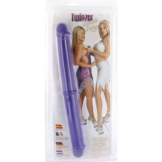 SEVEN CREATIONS - DOUBLE PÉNIS VIOLET 30CM