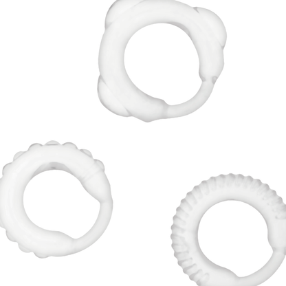 ADDICTED TOYS - LOT DE 3 ANNEAUX PÉNIS TRANSPARENTS