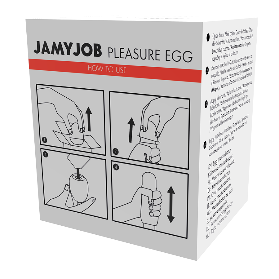 JAMYJOB - MASTURBATEUR DISCRET ŒUF ROUGE ÉDITION FUN