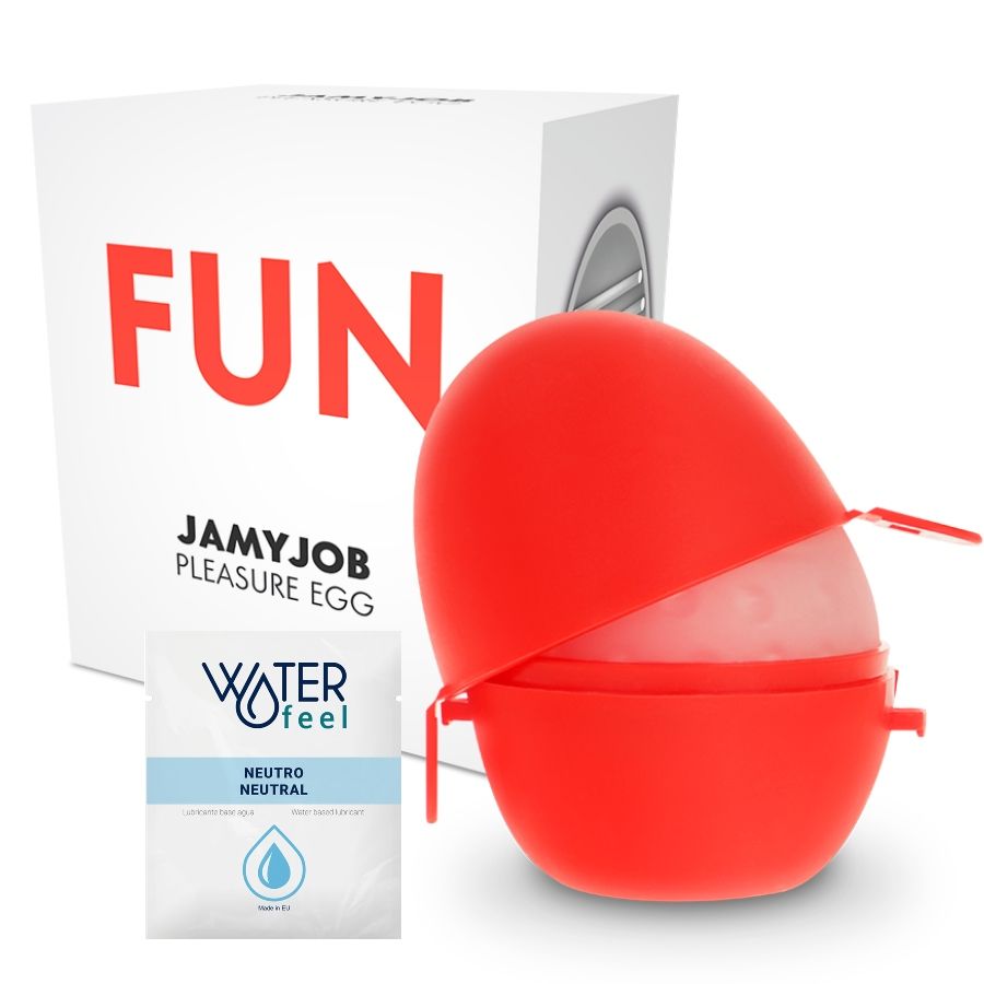 JAMYJOB - MASTURBATEUR DISCRET ŒUF ROUGE ÉDITION FUN