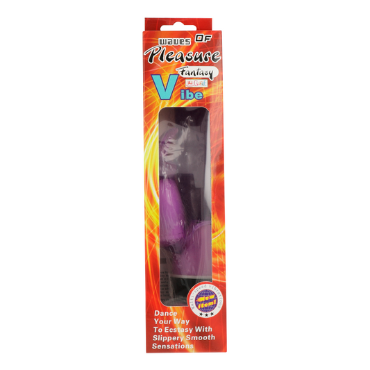DANCE - VIBRATEUR FANTASY WAVES OF PLEASURE AVEC LAPIN LILAS 23 CM