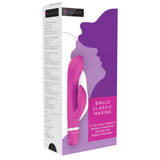 B SWISH - BWILD CLASSIC VIBRATEUR LAPIN MARIN CERISE