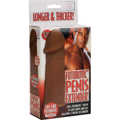 CALEXOTICS - MANCHON D'EXTENSION DE PÉNIS MARRON FUTUROTIC