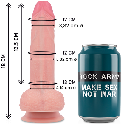 ROCKARMY - MUSTANG GODE RÉALISTE EN SILICONE LIQUIDE 18 CM -O- 4,14 CM
