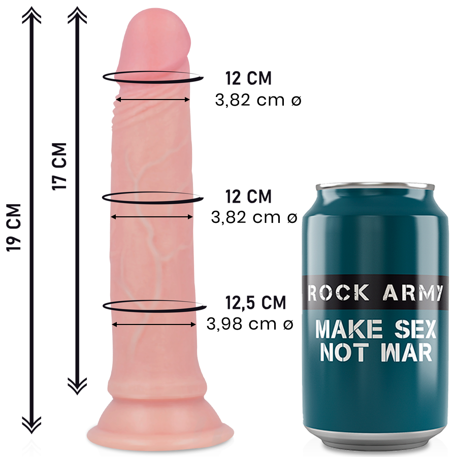 ROCKARMY - AVENGER GODE RÉALISTE EN SILICONE LIQUIDE 19 CM -O- 3,98 CM