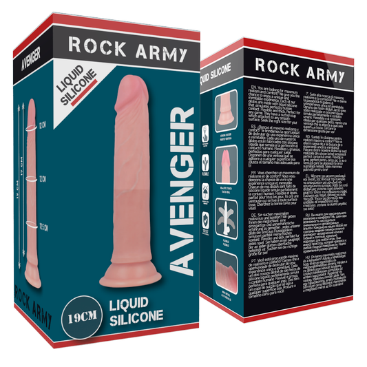 ROCKARMY - AVENGER GODE RÉALISTE EN SILICONE LIQUIDE 19 CM -O- 3,98 CM