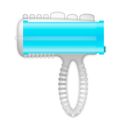 CASUAL LOVE - ANNEAU DE LANGUE VIBRANT BLEU