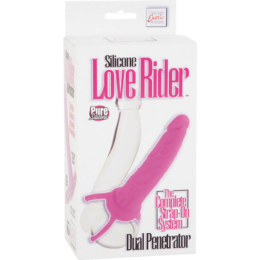 CALEXOTICS - DOUBLE GODE PÉNÉTRATEUR AVEC HARNAIS ROSE