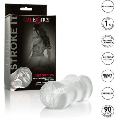 CALEXOTICS - MASTURBATEUR VAGIN/ANO TRANSLUCIDE STROKE IT