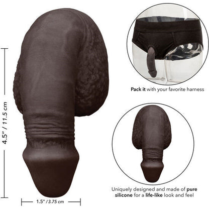 CALEXOTICS - EMBALLAGE PÉNIS SILICONE PÉNIS 12,75 CM NOIR