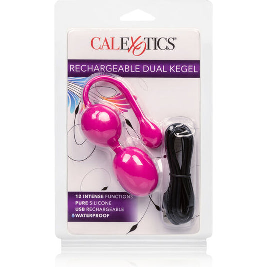 CALEXOTICS - BOULES DE KEGEL DOUBLE RECHARGEABLES ROSE