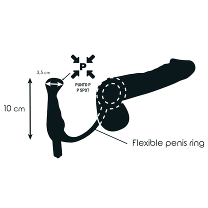 ADDICTED TOYS - VIBRATEUR PROSTATIQUE NOIR 10 CM